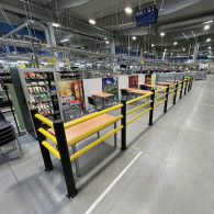 Flexible anti-impact barriers