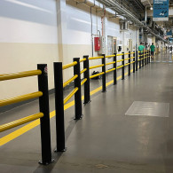 Flexible anti-impact barriers