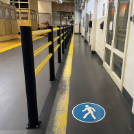 Flexible anti-impact barriers