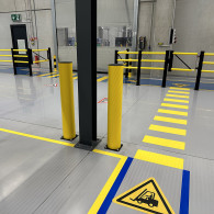 Flexible anti-impact barriers