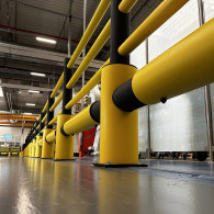 Flexible anti-impact barriers