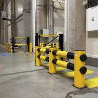 Flexible anti-impact barriers